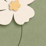 3D Sandstone Flower LED Wall Art Decorative Painting with USB and Remote Control