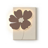 3D Sandstone Flower LED Wall Art Decorative Painting with USB and Remote Control