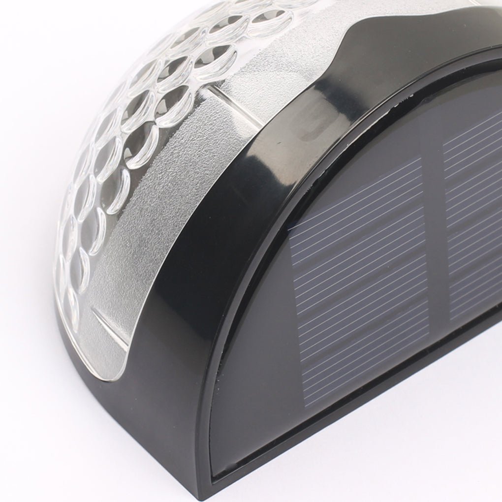 4 Pack Solar Powered Outdoor Stair Lights Waterproof LED Step Lighting for Garden Fence and Patio Warm White