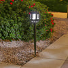 4 Pack Waterproof Solar Outdoor LED Pathway Lights with RGB and Warm White Lighting Modes