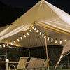 40 LED Retro Bulb Solar String Lights USB Rechargeable Warm White Outdoor Garden Hanging Decor