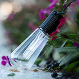 40 LED Retro Bulb Solar String Lights USB Rechargeable Warm White Outdoor Garden Hanging Decor