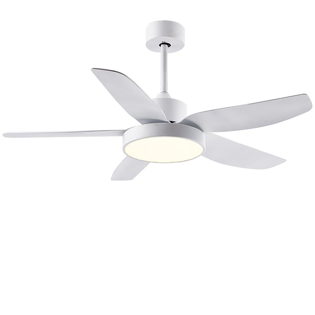 Modern 46 Inch LED Ceiling Fan with Remote 6 Speeds 5 Reversible Blades Indoor Light Fixture