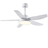 Modern 46 Inch LED Ceiling Fan with Remote 6 Speeds 5 Reversible Blades Indoor Light Fixture