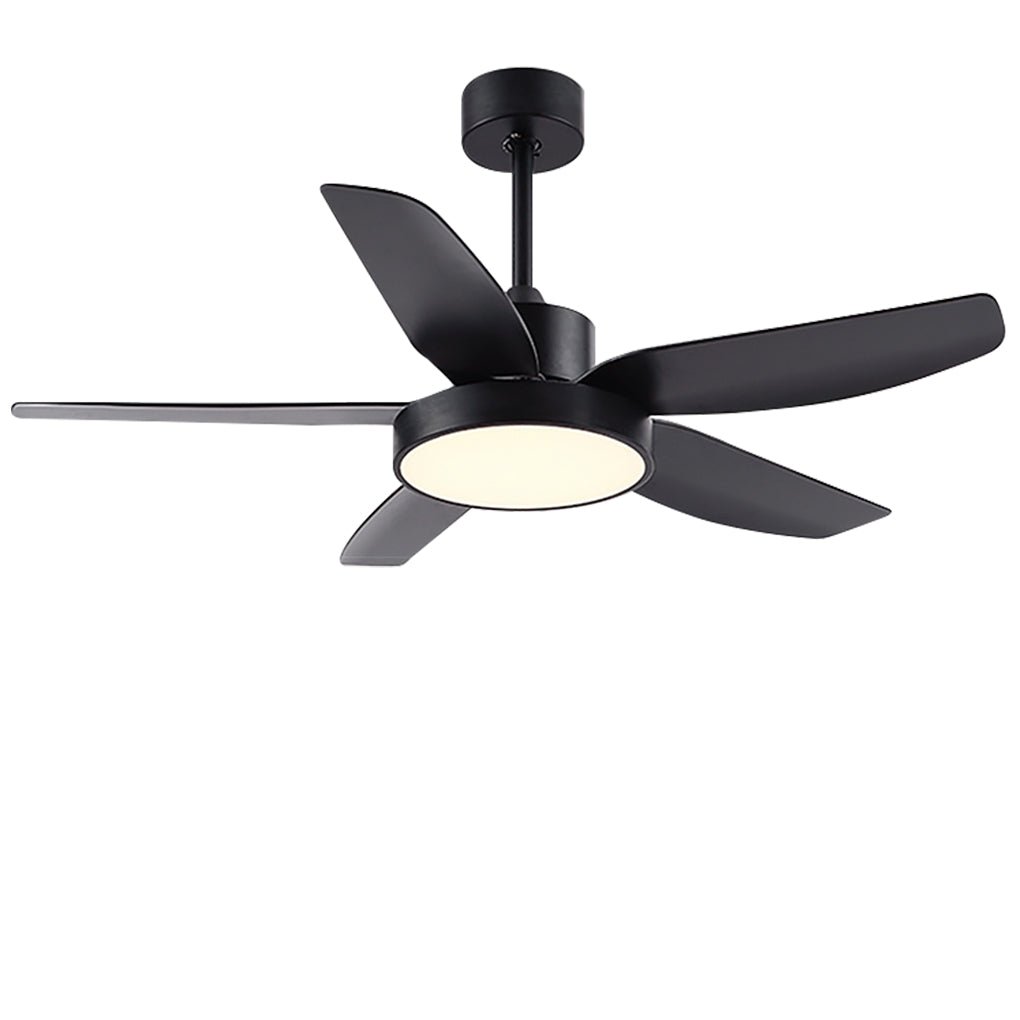 Modern 46 Inch LED Ceiling Fan with Remote 6 Speeds 5 Reversible Blades Indoor Light Fixture
