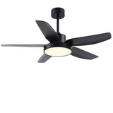 Modern 46 Inch LED Ceiling Fan with Remote 6 Speeds 5 Reversible Blades Indoor Light Fixture