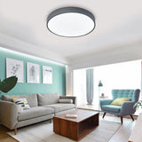 Modern Ultra Thin Round LED Flush Mount Ceiling Light for Contemporary Bedroom and Living Room