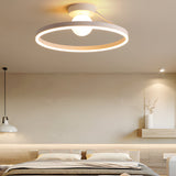 Modern LED Minimalist Ball Ceiling Light Fixture with 3 Step Dimming for Bedrooms and Living Rooms