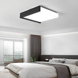 Modern Nordic Square LED Flush Mount Ceiling Lamp with Stepless Dimming
