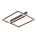 Nordic Square Double Frame LED Flush Mount Ceiling Lamp Aluminum Metal Lighting Fixture