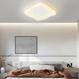 Modern Square Stars LED Ceiling Light Fixture for Kids Bedroom Milky White 3 Step Dimming