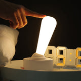 Modern LED Bedside Table Lamp USB Rechargeable Night Light with Toggle Switch Control