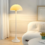 Modern White Mushroom Dome Floor Lamp with 3 Step Dimmable Color Temperature