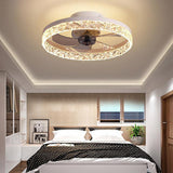 20 Inch Rustic Gold Flush Mount Ceiling Fan with 5 Blades and Remote Control