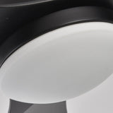 52 Inch Variable Frequency Dimmable LED Ceiling Fan with Three Color Lighting and Remote
