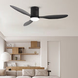 52 Inch Variable Frequency Dimmable LED Ceiling Fan with Three Color Lighting and Remote