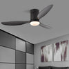 52 Inch Variable Frequency Dimmable LED Ceiling Fan with Three Color Lighting and Remote