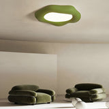 Handmade Wabi Sabi Cloud LED Ceiling Light with Three Step Dimming and Acrylic Diffuser