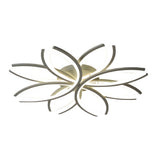 Modern Flower Shaped Acrylic LED Ceiling Light Dimmable Flush Mount Fixture for Bedroom and Living Room