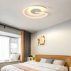 Modern Minimalist Circular LED Flush Mount Ceiling Light Ring Design Fixture for Bedroom and Entrance