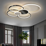 Contemporary Geometric LED Circle Cluster Flush Mount Ceiling Light for Modern Interiors