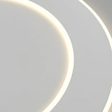 Modern Round White Dimmable LED Flush Mount Ceiling Light with Remote Control