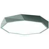 Modern Geometric LED Flush Mount Ceiling Light for Bedroom and Kitchen Dimmable Fixture