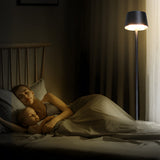 Modern 48.8 Inch Black Rechargeable LED Floor Lamp with Touch Dimming and IP54 Waterproof Rating