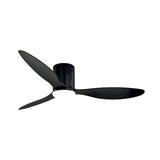 Modern 52 Inch Ceiling Fan with Dimmable LED Light and Remote 3 Blade Silent Motor Flush Mount