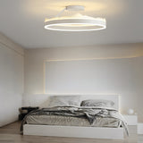 Modern Round Dimmable LED Ceiling Light White Nordic Flush Mount Fixture for Living Room