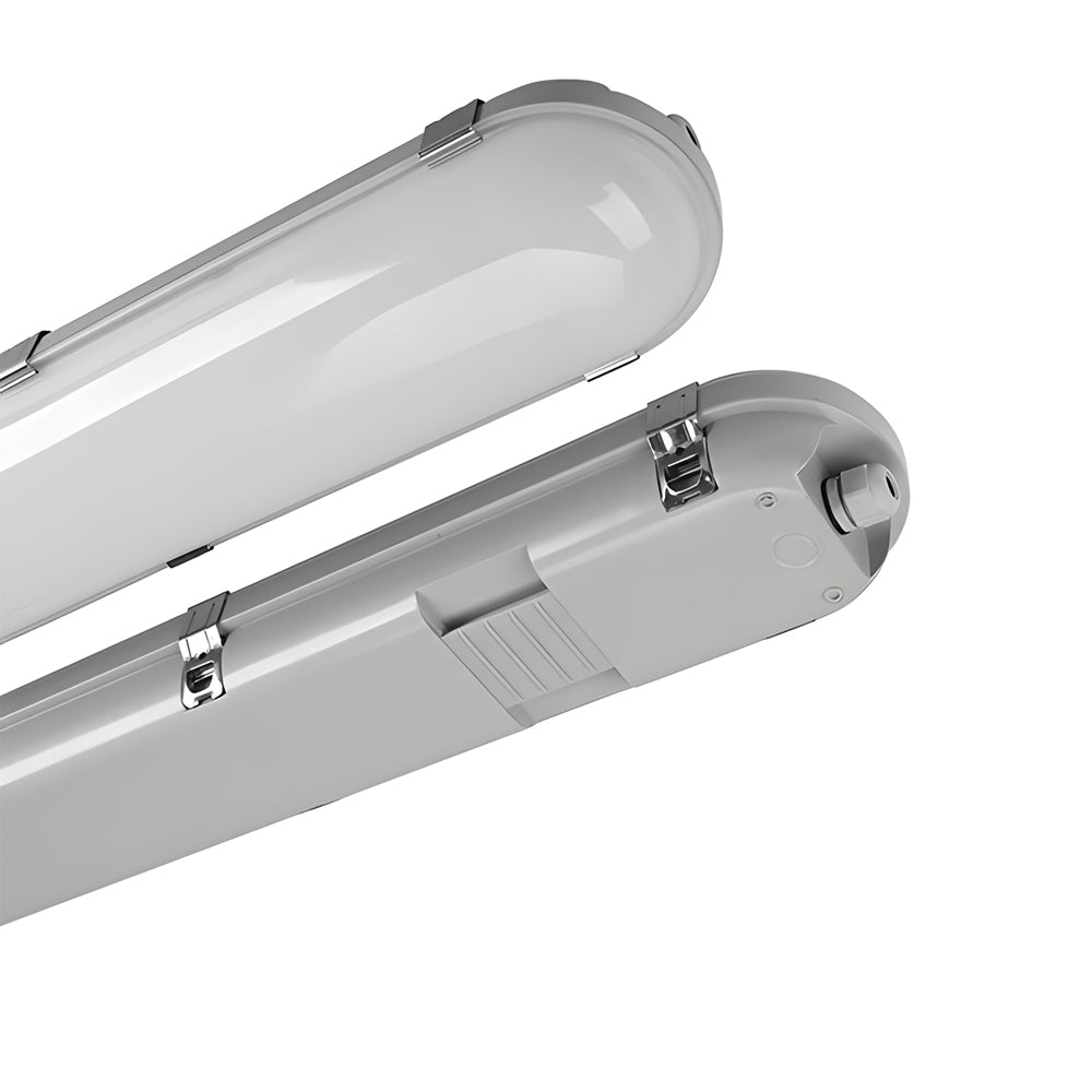 Waterproof 47 Inch LED Vapor Tight Shop Light 40W 5200 Lumens 3CCT Flush Mount Ceiling Fixture