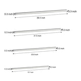 6 Pack Modern Surface Mounted LED Strip Lights for Cabinets and Wardrobes 12V Energy Efficient Lighting