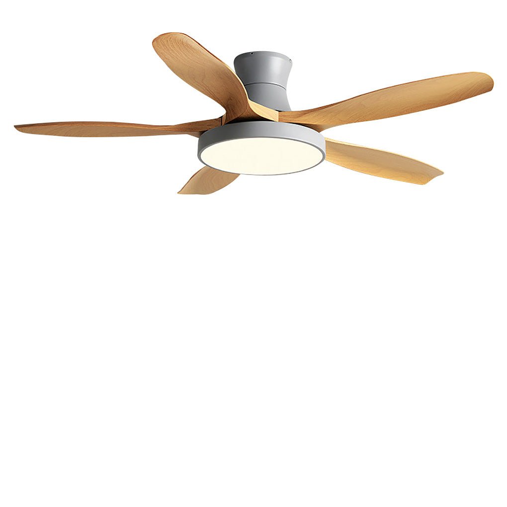60 Inch Modern Ceiling Fan with LED Light and Remote Control 6 Speed Reversible DC Motor