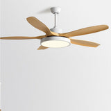 Modern 60 Inch Nordic Ceiling Fan with Dimmable LED Light and Silent Remote Control