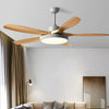 Modern 60 Inch Nordic Ceiling Fan with Dimmable LED Light and Silent Remote Control