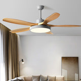 Modern 60 Inch Nordic Ceiling Fan with Dimmable LED Light and Silent Remote Control