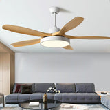 Modern 60 Inch Nordic Ceiling Fan with Dimmable LED Light and Silent Remote Control