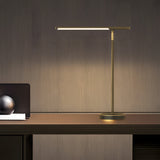 Nordic Copper Adjustable LED Desk Lamp Minimalist Task Light for Home Office and Study
