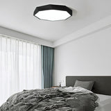 Modern Geometric LED Flush Mount Ceiling Light for Bedroom and Kitchen Dimmable Fixture