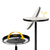 Modern 66 Inch RGB LED Torchiere Floor Lamp with Remote and App Control for Living Room Black