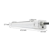 47 Inch LED Linear Tri proof Vapor Tight Light IP65 Waterproof Flush Mount Ceiling Fixture for Garages