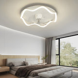 Modern 20 Inch Bladeless Ceiling Fan with 360 Degree Oscillating LED Light and Remote Control
