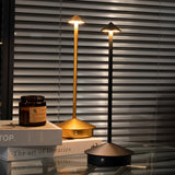 Portable Mushroom LED Cordless Table Lamp Rechargeable Bedside Light for Modern Living Room Decor