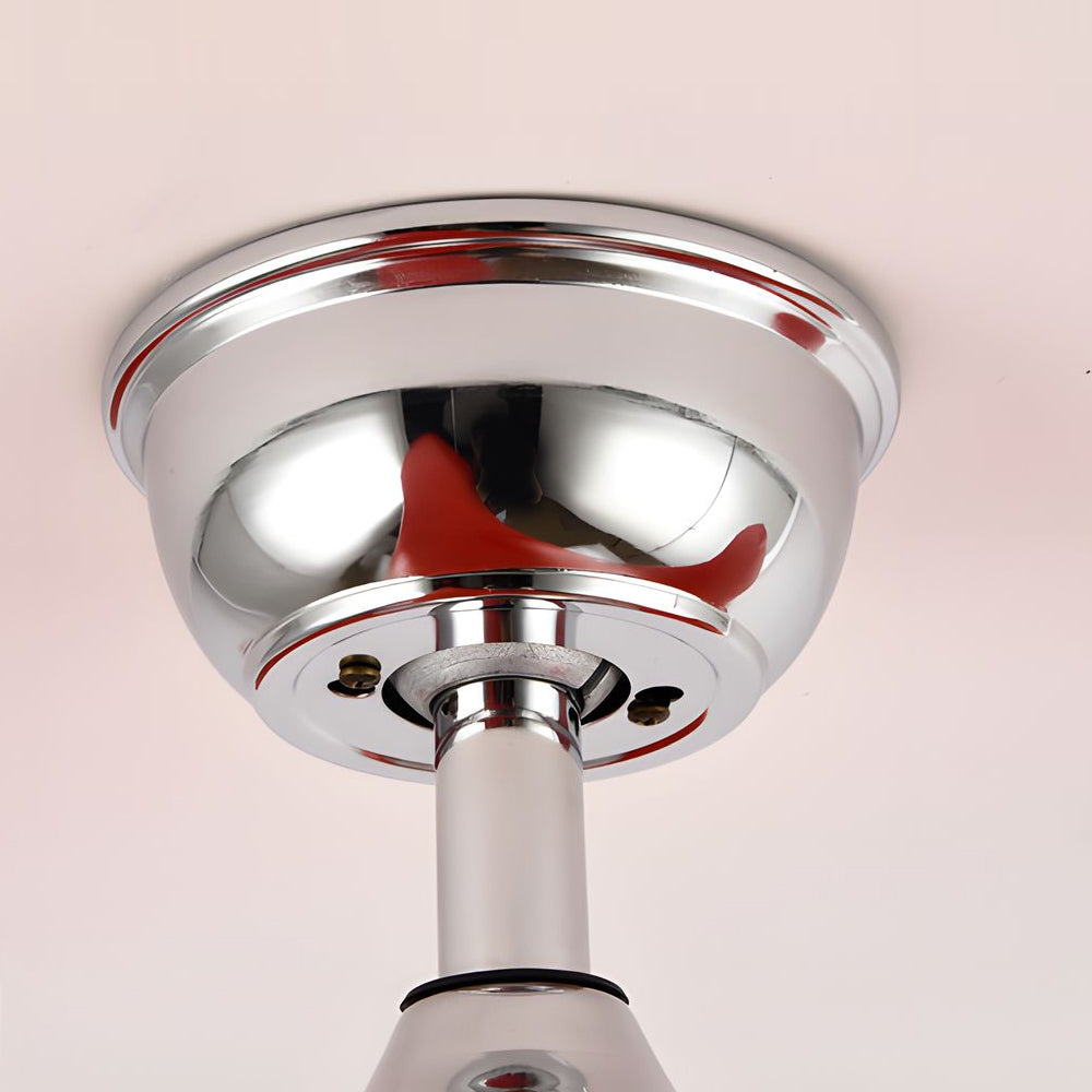 Modern 52 Inch 3 Blade LED Ceiling Fan with Remote 6 Speeds Reversible DC Motor Light
