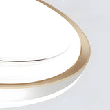 Modern Rectangular LED Flush Mount Ceiling Light Dimmable Gold Geometric Fixture for Living Room