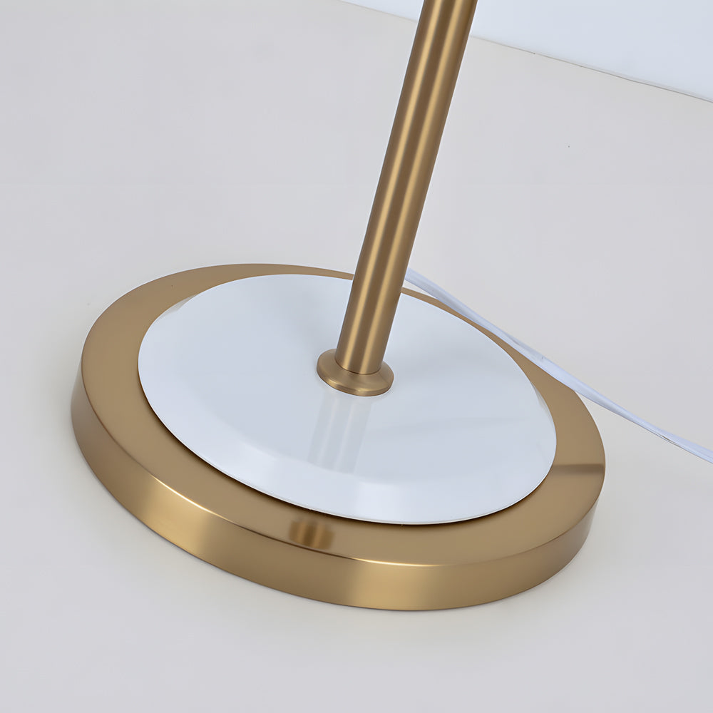 Modern 62 Inch Adjustable Metal Reading Floor Lamp with Rotatable Cone Shade and LED Bulb