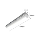 Industrial Linear Vapor Tight LED Ceiling Light 23.6 Inch IP66 Waterproof Shop Light 20W