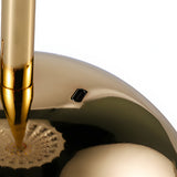 Modern Nordic Brushed Brass Rechargeable Table Lamp with Touch Sensor Dimmable LED