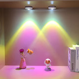 Portable Sunset Projection LED Under Cabinet Light Battery Operated Touch Switch Lamp