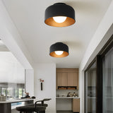 Modern Nordic Bowl Shaped LED Ceiling Light Minimalist Flush Mount Lighting for Aisle and Bedroom